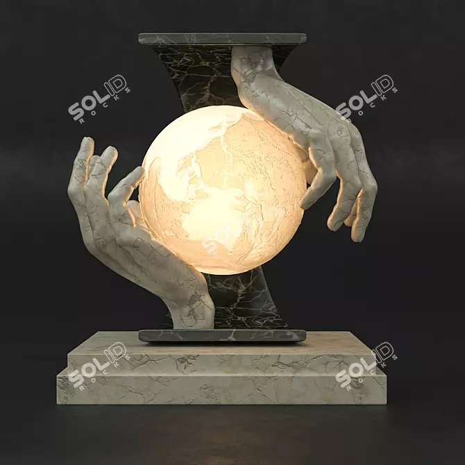 GlobeEmbrace Lamp 3D model image 1
