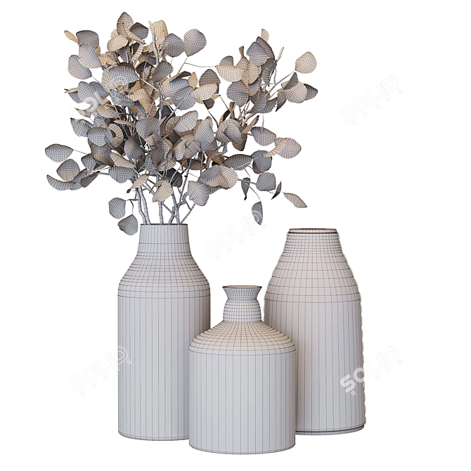 Elegant 5-Piece Decor Set 3D model image 2