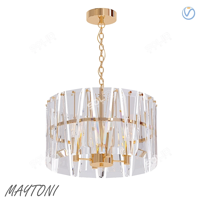 Elegant Maytoni Puntes Pendant 3D model image 1