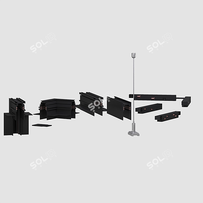 Magnetic Light System: SKY LINE 3D model image 5