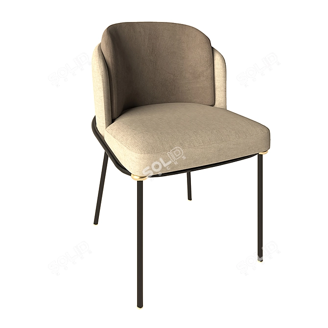 Cozy Comfort Chair 3D model image 3