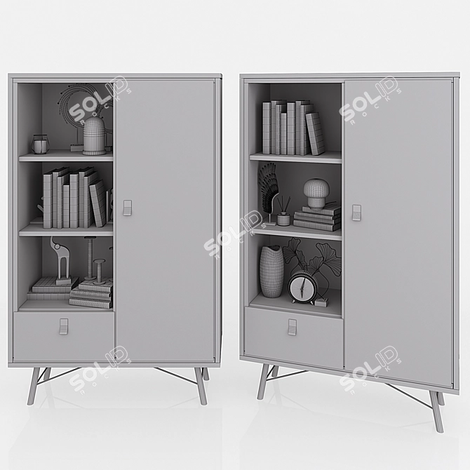 Lazurit RY Wardrobe: Sleek Danish Design 3D model image 2