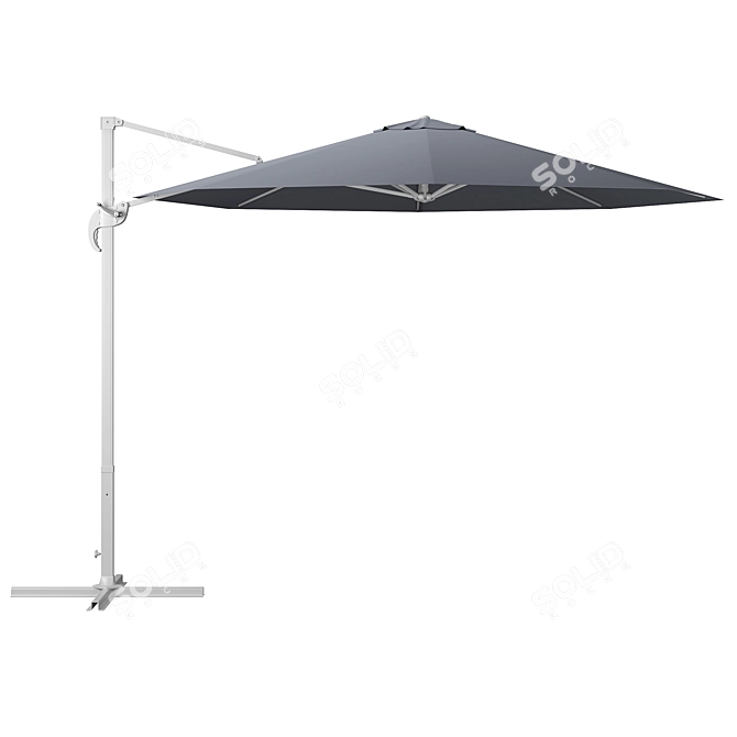 Octagonal Cantilever Parasol 3D model image 3