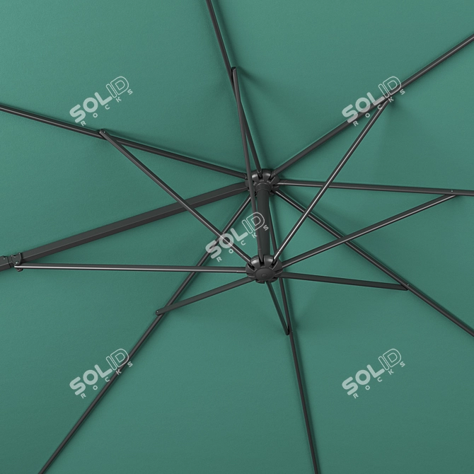 Octagonal Cantilever Parasol 3D model image 4