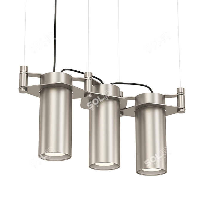 Elegant Chain Suspension Lamps 3D model image 1