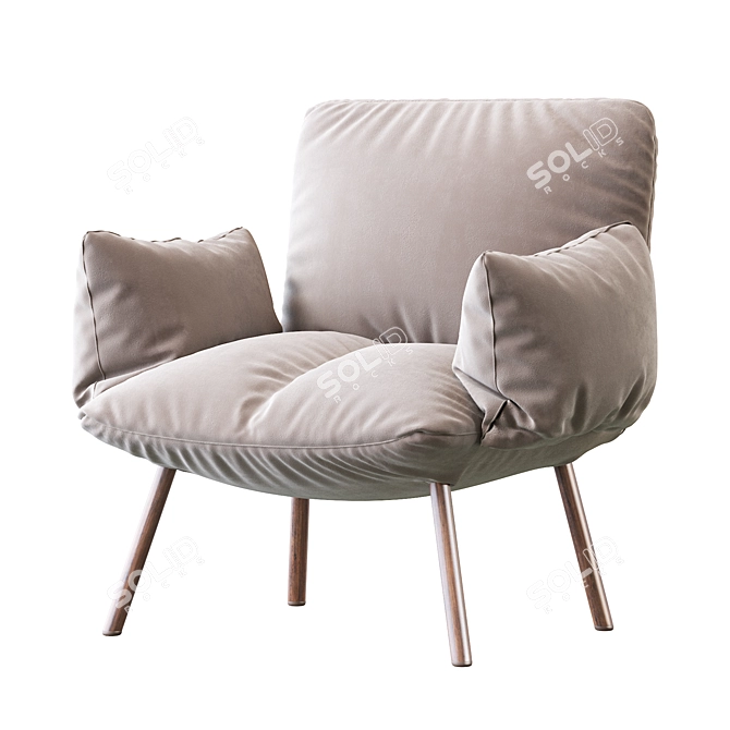 Contemporary Pil Bonaldo Armchair 3D model image 2