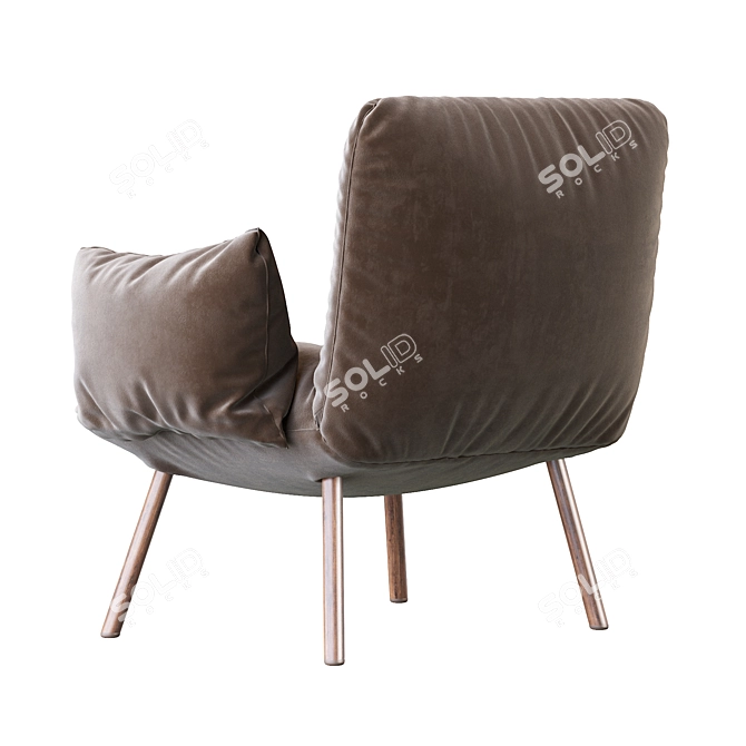 Contemporary Pil Bonaldo Armchair 3D model image 4