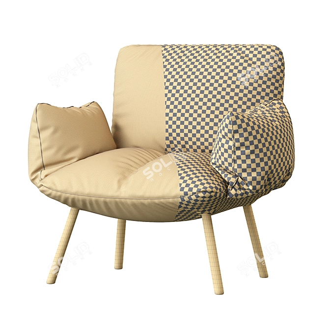 Contemporary Pil Bonaldo Armchair 3D model image 5