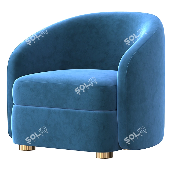 Modern Comfort Lounge Chair 3D model image 1