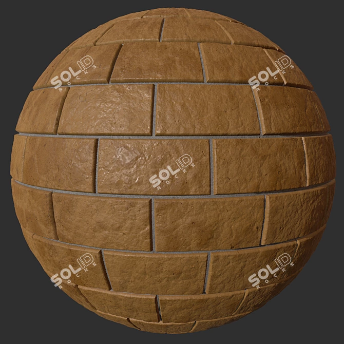 Quixel Brick PBR: 4K Material 3D model image 1