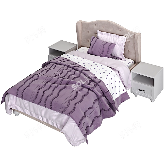 Bianca Factory Bed: A Favorite for Your Home 3D model image 6