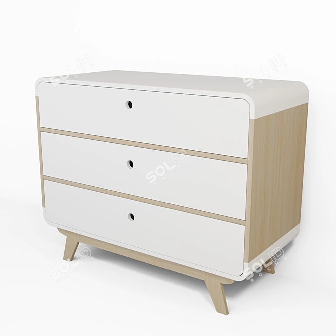 Bubble Dresser - 88x51x110 cm 3D model image 1