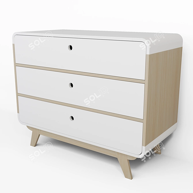 Bubble Dresser - 88x51x110 cm 3D model image 3