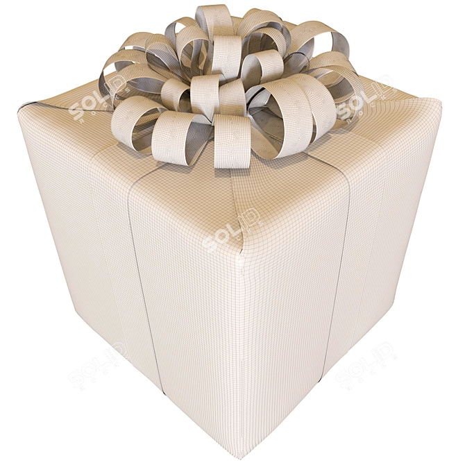 Elegant Gift Box with Render Options 3D model image 4