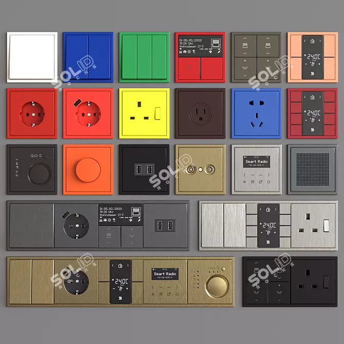 Smart Home Switches & Sockets 3D model image 1