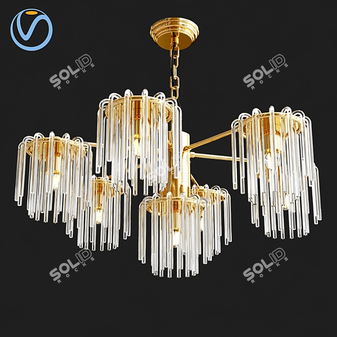 Title: Stylish Meise 7 Pendant Light 3D model image 1