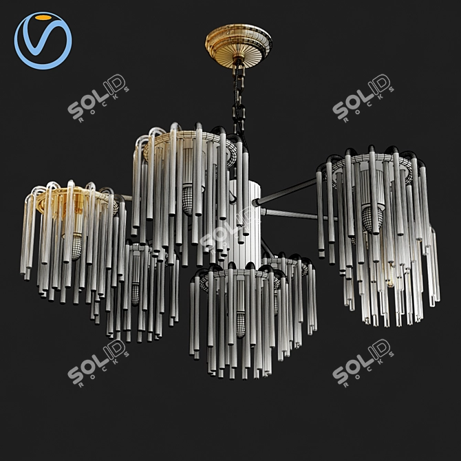 Title: Stylish Meise 7 Pendant Light 3D model image 2