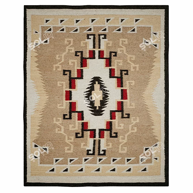 Ralph Lauren High Mountain Wool Rug 3D model image 1