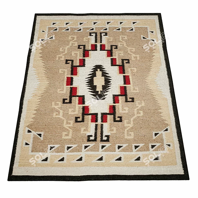 Ralph Lauren High Mountain Wool Rug 3D model image 2