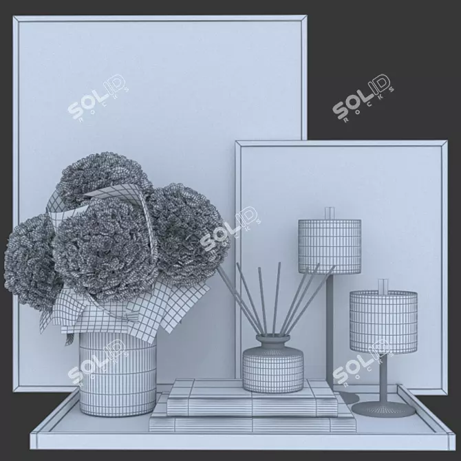 Elegant Home Accents Set 3D model image 3