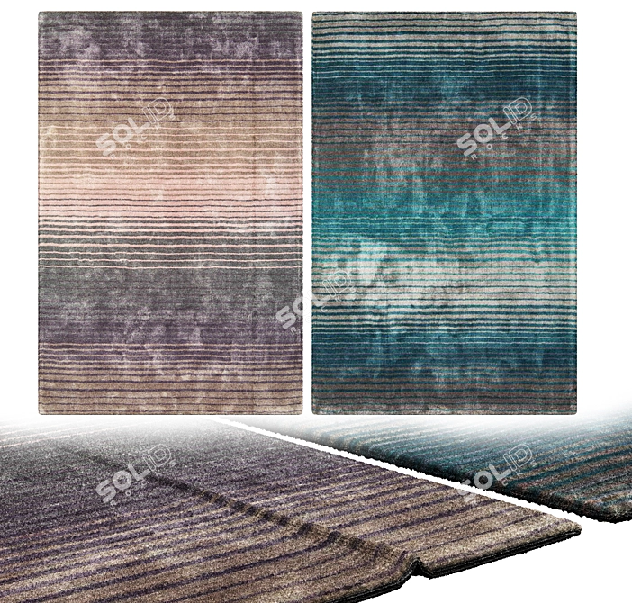 Stylish Interior Carpets 3D model image 2