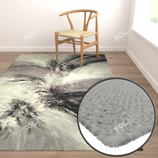 Luxury Carpets Set 2070 3D model image 2