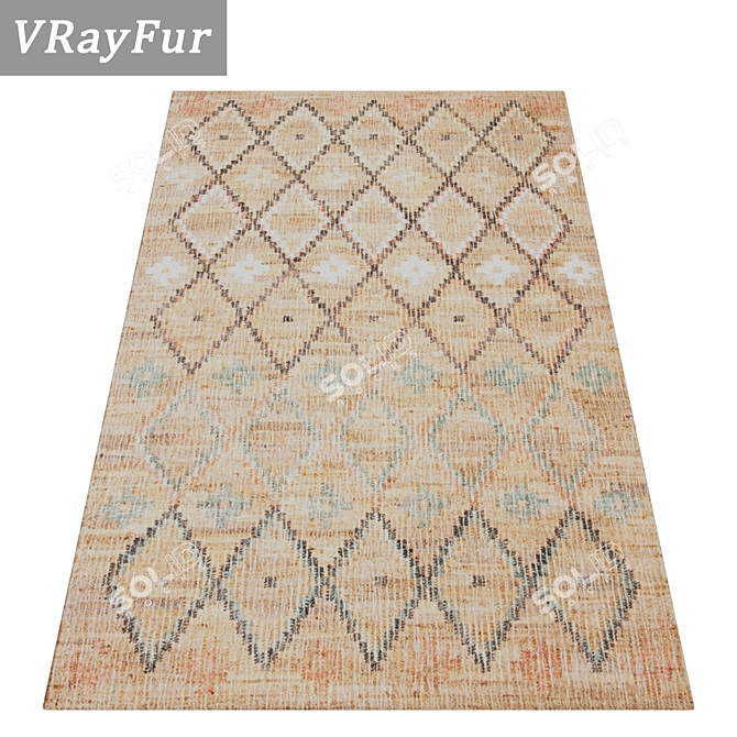 High-Quality Carpet Set 3D model image 2