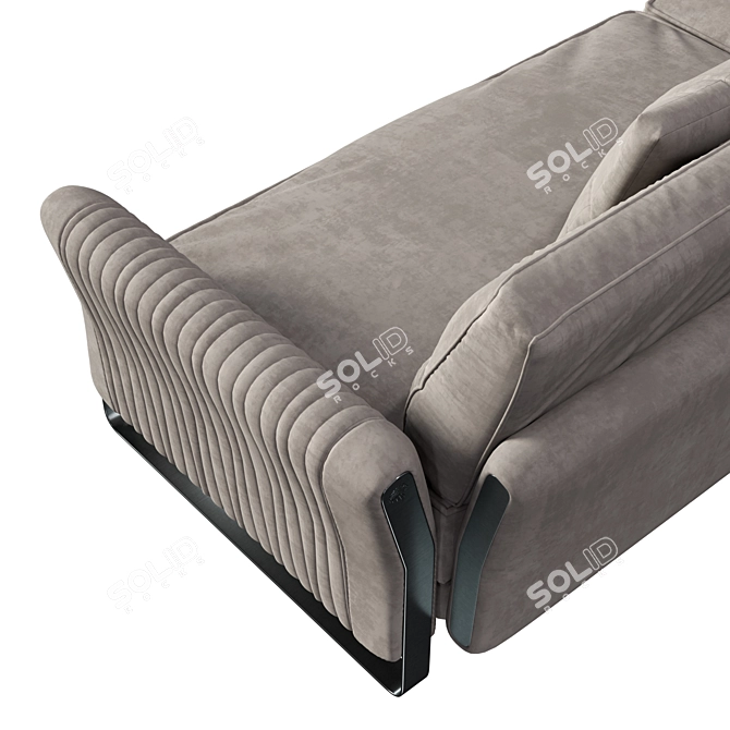 Mirage 390: Luxurious Italian Leather Sofa 3D model image 3