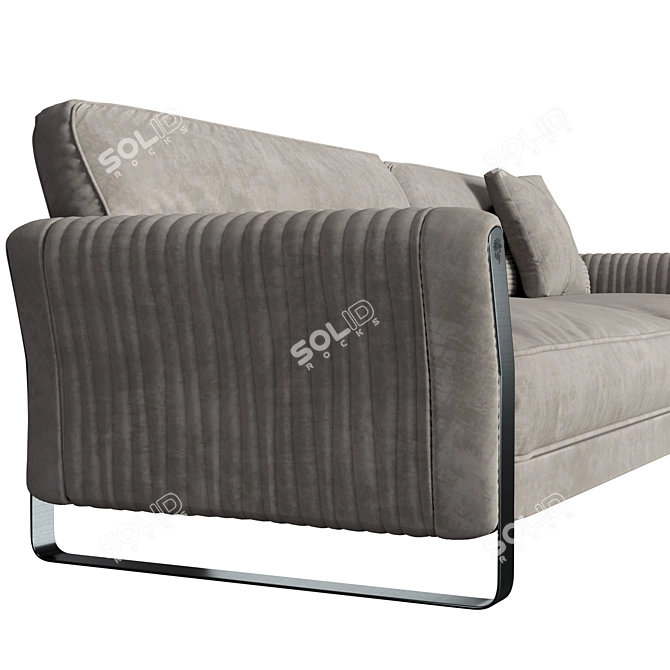 Mirage 390: Luxurious Italian Leather Sofa 3D model image 4