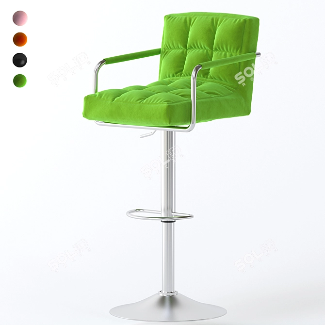 Elegant Bar Chair: Ecsmoth 3D model image 1