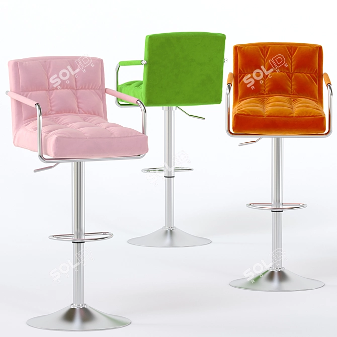 Elegant Bar Chair: Ecsmoth 3D model image 3