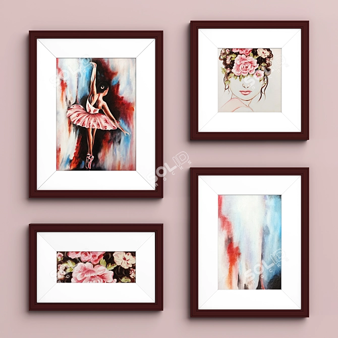 Abstract Arah Dancer Frame Set 3D model image 3