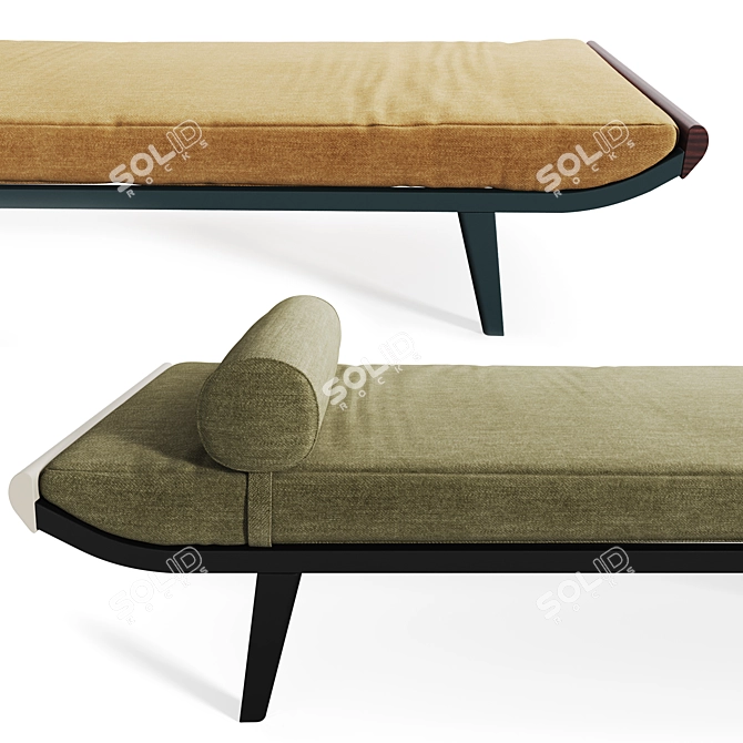 Cleopatra Daybed: Elegant and Versatile Seating 3D model image 1