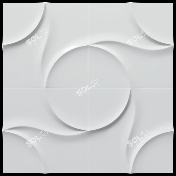 Solar 3D Wall Panels: Stunning Decor! 3D model image 3