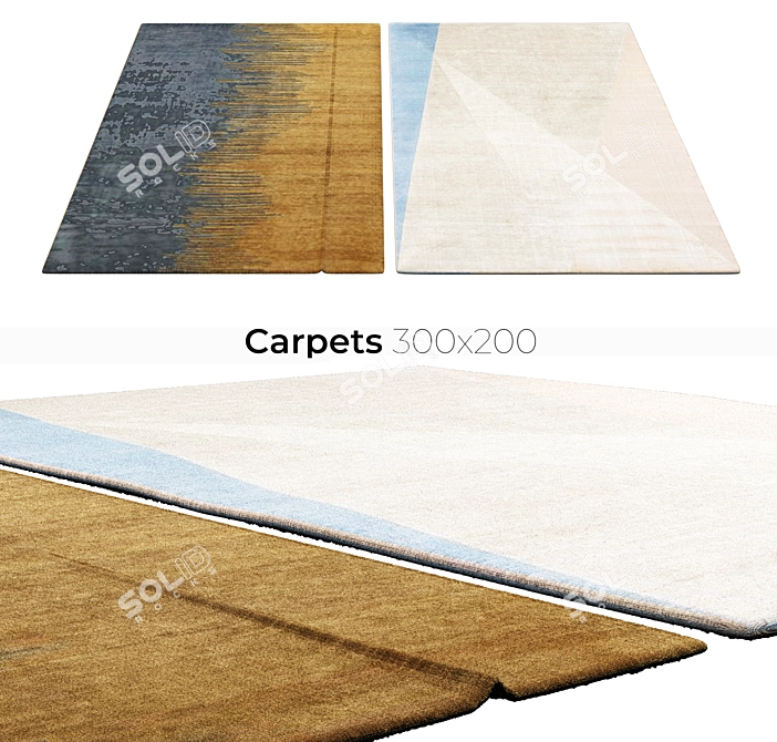 Elegant Interior Carpets 3D model image 1