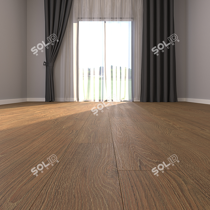 Essence Nut Parquet 20x120: Multi-Texture, HD Textures, Corona Render 3D model image 2