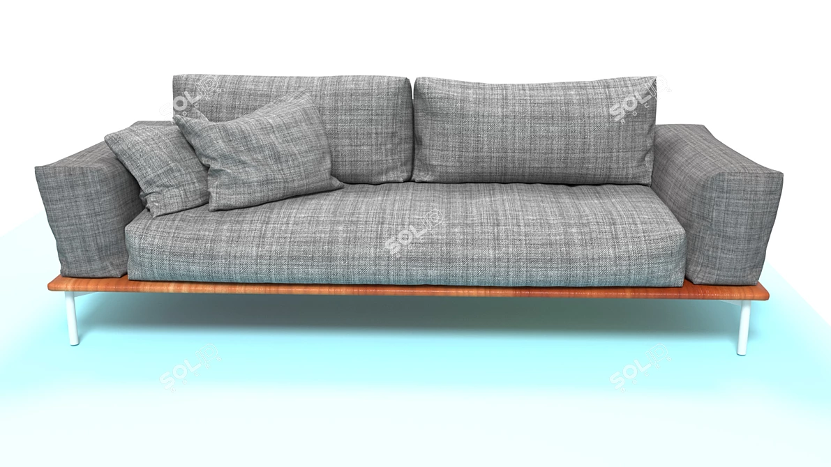 High-Quality 3D Sofa Model 3D model image 1