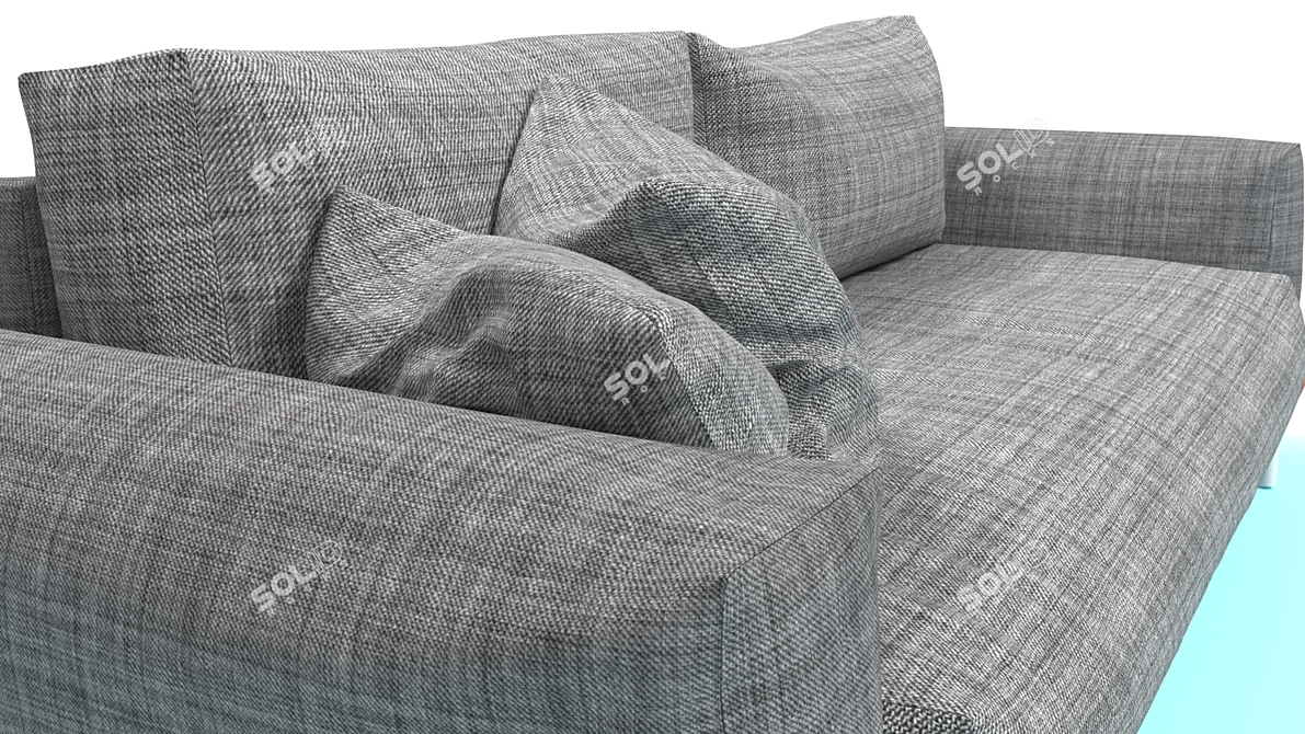 High-Quality 3D Sofa Model 3D model image 4