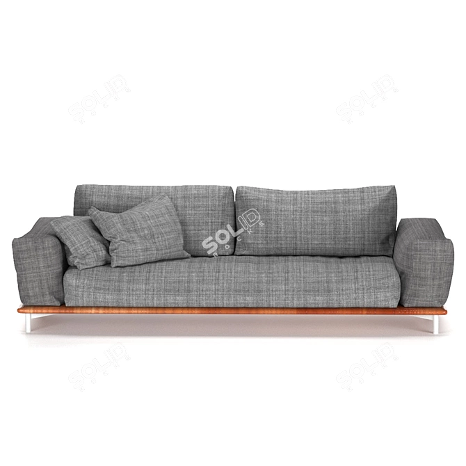 High-Quality 3D Sofa Model 3D model image 7