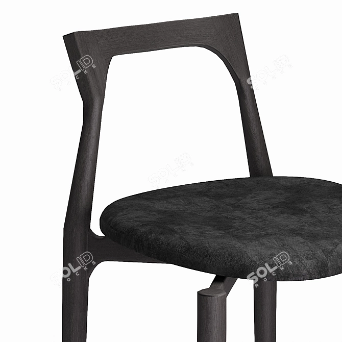 Modern Gray Bar Chair: Collector Studio 3D model image 3