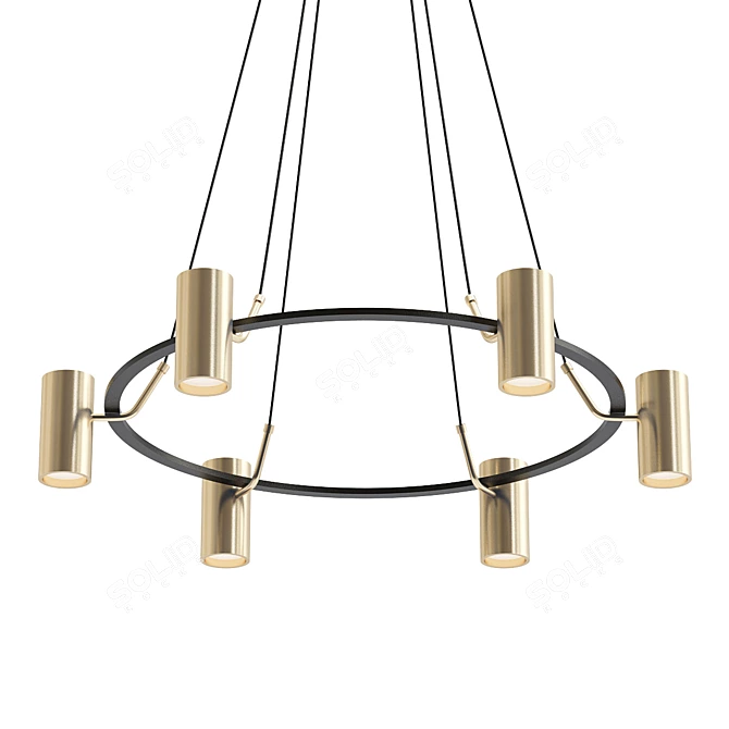 Elegance in Illumination: Fernanda Chandelier 3D model image 1