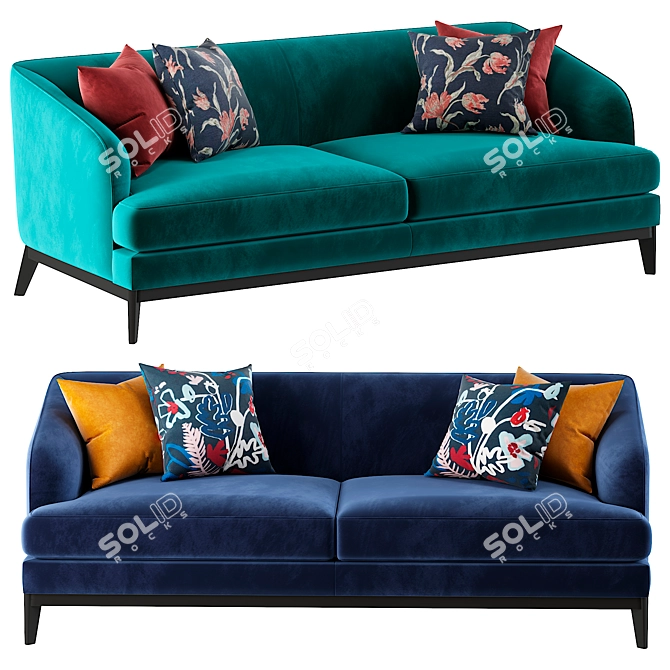 Sophisticated Eichholtz MONTEREY Sofa 3D model image 2