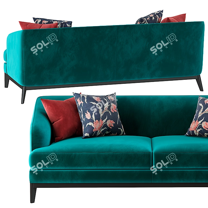 Sophisticated Eichholtz MONTEREY Sofa 3D model image 4