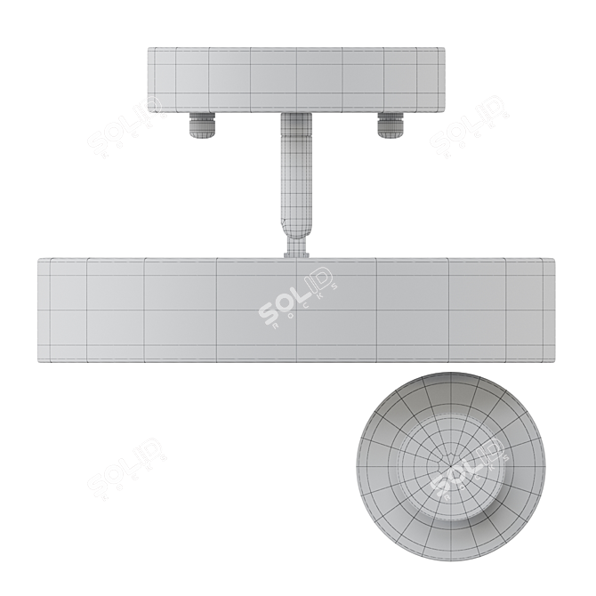 Adjustable LED Wall Lamp - Lampatron TENN C 3D model image 3