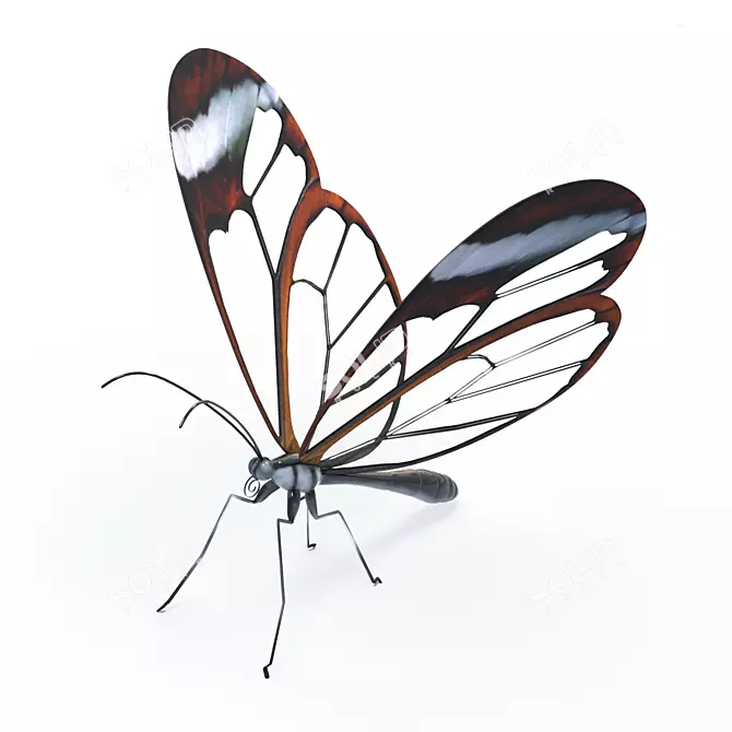 Ethereal GlassWing Beauty 3D model image 1