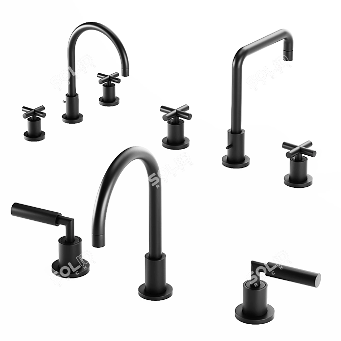 Italian Zazzeri Faucet Collection 3D model image 3