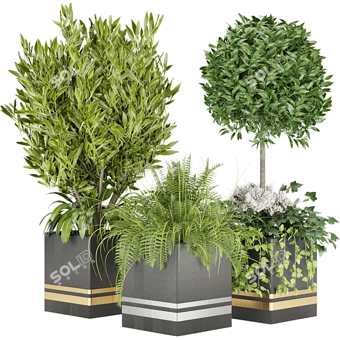 Botanical Bliss: Volume 31 Plant Collection 3D model image 1