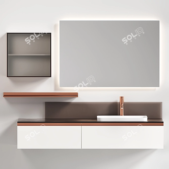 Sleek and Stylish Scavolini Tratto 3D model image 1