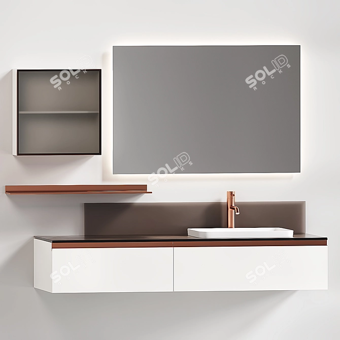 Sleek and Stylish Scavolini Tratto 3D model image 2