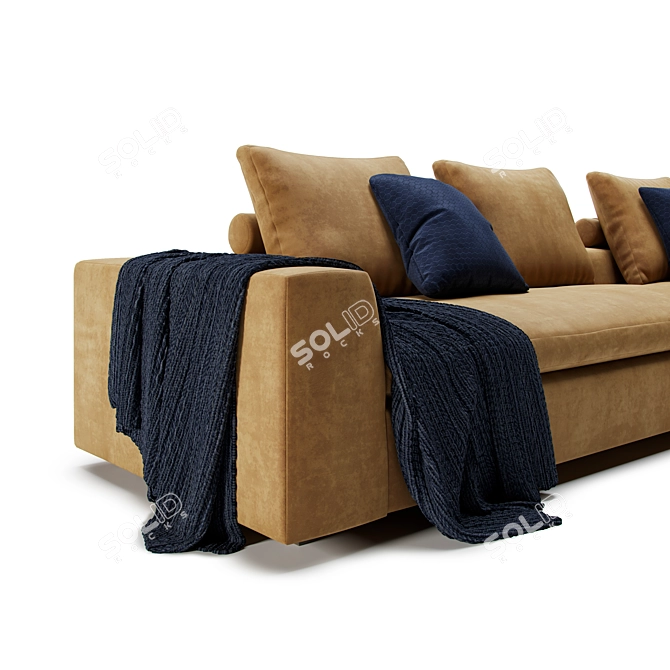 Luxury Lucerne Sectional Sofa 3D model image 3